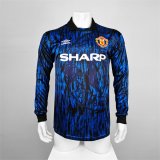 maglia Manchester United Retro manica lunga blu 1993